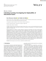 Unlocking learning: Investigating the replayability of educational games