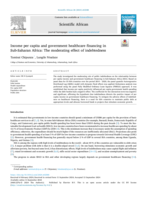 Income per capita and government healthcare financing in Sub-Saharan Africa: The moderating effect of indebtedness