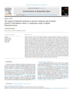 The impact of financial inclusion on poverty reduction and economic growth in Sub-Saharan Africa: A comparative study of digital financial services