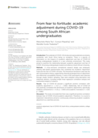 From fear to fortitude: Academic adjustment during COVID-19 among South African undergraduates