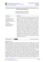 Enabling principal leadership for teacher well-being through African voices dialogue platform