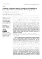 Hybrid lean practices with industrial revolution 4.0 for sustainability in South African higher education institutions: Preliminary approach