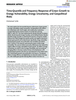 Time-quantile and frequency response of green growth to energy vulnerability, energy uncertainty, and geopolitical risks