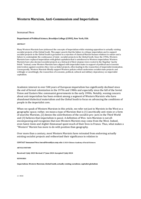 Western marxism, anti-communism and imperialism