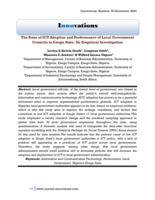 The bane of ICT adoption and performance of local government councils in Enugu State: An empirical investigation