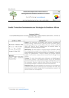 Social protection instruments and strategies in Southern Africa