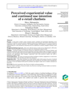 Perceived experiential value and continued use intention of e-retail chatbots