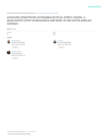 Assessing disruptions in pharmaceutical supply chains: A qualitative study of resilience and risks in the South African context