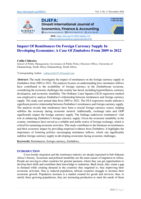 Impact Of remittances on foreign currency supply In developing economies: A case Of Zimbabwe from 2009 to 2022