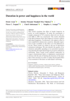 Duration in power and happiness in the world