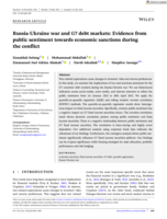 Russia-Ukraine war and G7 debt markets: Evidence from public sentiment towards economic sanctions during the conflict