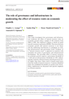 The role of governance and infrastructure in moderating the effect of resource rents on economic growth