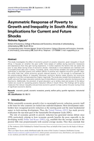 Asymmetric response of poverty to growth and inequality in South Africa: Implications for current and future shocks