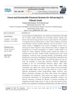 Green and sustainable payment systems for advancing U.S. climate goals