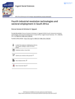 Fourth industrial revolution technologies and sectoral employment in South Africa