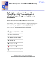 Exploring the practice of 10-11-year-olds as co-researchers: using a hybrid approach in educational research to promote children as interviewers