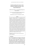 Understanding the factors that influence atypical workers’ job search behaviour