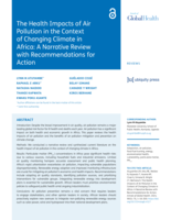 The health impacts of air pollution in the context of changing climate in Africa: A narrative review with recommendations for action