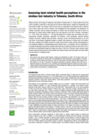 Assessing heat-related health perceptions in the minibus taxi industry in Tshwane, South Africa