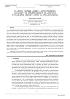 Learning from learners: a mixed-methods assessment of implementation of artificial intelligence curriculum at secondary schools