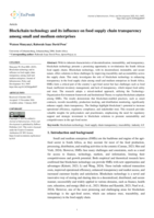Blockchain technology and its influence on food supply chain transparency among small and medium enterprises