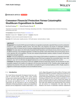 Consumer financial protection versus catastrophic healthcare expenditure in Zambia