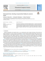 Polynomial-time checking of generalized Sahlqvist syntactic shape