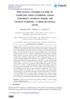 Prevalence and risk factors of computer vision syndrome among University students during the COVID-19 pandemic: A cross-sectional study