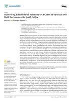 Harnessing nature-based solutions for a green and sustainable built environment in South Africa