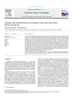 Synthesis and characterization of amorphous nano silica from South African coal fly ash