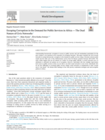 Escaping corruption in the demand for public services in Africa — The dual nature of civic networks