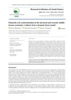 Financial cycle synchronization in the advanced and systemic middle-income economies: Evidence from a dynamic factor model