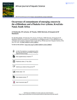 Occurrence of contaminants of emerging concern in the uMhlathuze and uThukela river systems, KwaZulu-Natal, South Africa