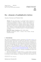 On z-elements of multiplicative lattices