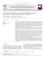 Technology-based approaches to enhance clinical learning opportunities for student nurses in a nursing education institution in Gauteng