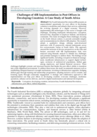 Challenges of 4IR implementation in post offices in developing countries: A case study of South Africa