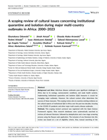 A scoping review of cultural issues concerning institutional quarantine and isolation during major multi-country outbreaks in Africa: 2000-2023