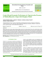 Crude oil and economic performance in Nigeria in the presence of multicollinearity using Cobb-Douglass model