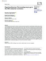 Paperless libraries : The trending way to go in the fifth industrial revolution