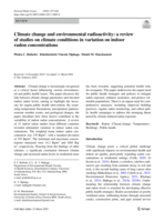 Climate change and environmental radioactivity: a review of studies on climate conditions in variation on indoor radon concentrations