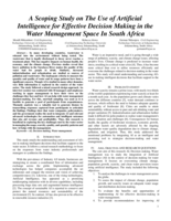 A scoping study on the use of artificial intelligence for effective decision making in the water management space In South Africa