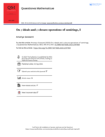 On z-ideals and z-closure operations of semirings, I