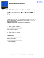 The disappearance of the Msane chiefdom, 1820s to 1890s