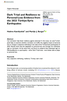 Dark triad and resilience to personal loss: Evidence from the 2023 Türkiye-Syria earthquakes