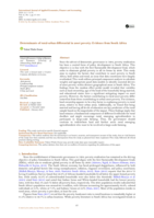 Determinants of rural-urban differential in asset poverty: Evidence from South Africa
