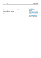 Photobiomodulation promotes wound healing in a diabetic cellular model