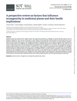 A perspective review on factors that influence mutagenicity in medicinal plants and their health implications