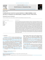 Livelihoods from local-level commercialisation of alate termites as food and feed in Thulamela Local Municipality, Limpopo Province, South Africa