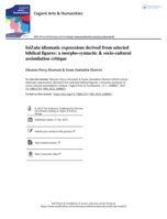 IsiZulu idiomatic expressions derived from selected biblical figures: a morpho-syntactic & socio-cultural assimilation critique