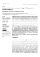 Enhancing local economic development through biofuel production in Limpopo, South Africa